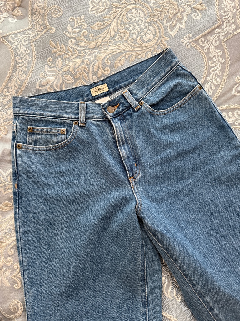 L.L. Bean Straight-Leg Jeans In Medium Blue